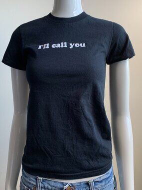 Vintage Adiqshun I'll Call you T-shirt famous worn by Britney Spears tshirt